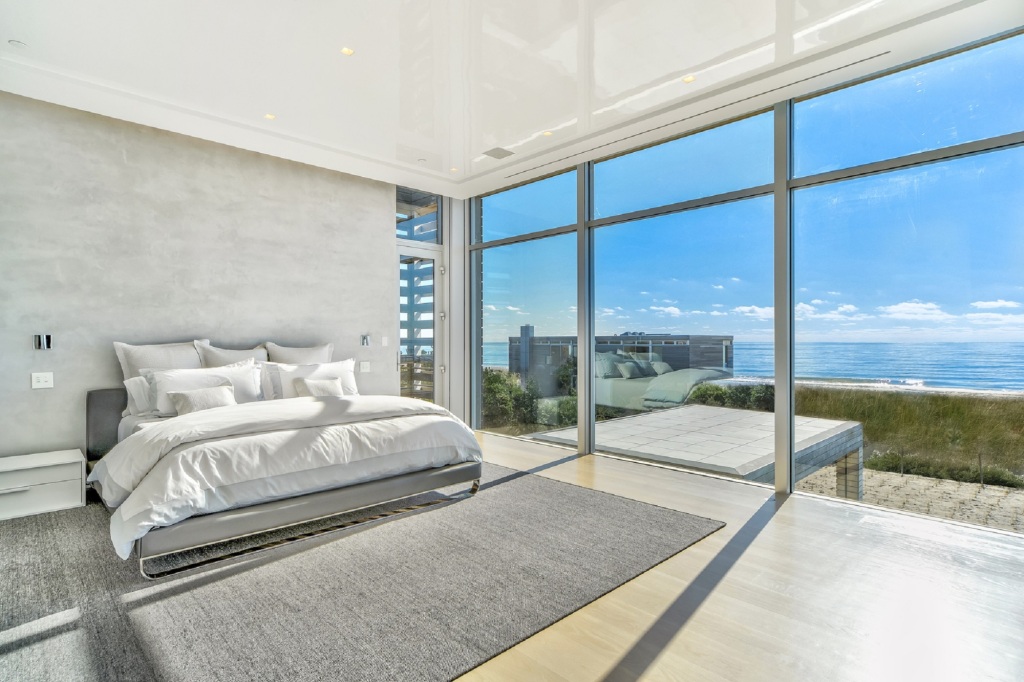 Interior of a bedroom inside 277 Surfside Drive. 