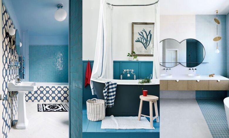 Blue and white lavatory concepts: 14 methods to make use of this traditional pairing
