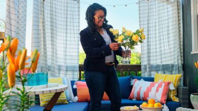 Ursula Carmona, host of the show “Table Wars: The Look for Less”, has decorated her Greensboro guest house to list on AirBnB.