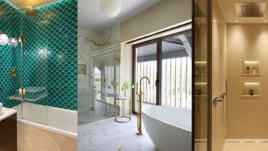 Bathe lighting concepts: 10 inspiring designs for a serene bathe area